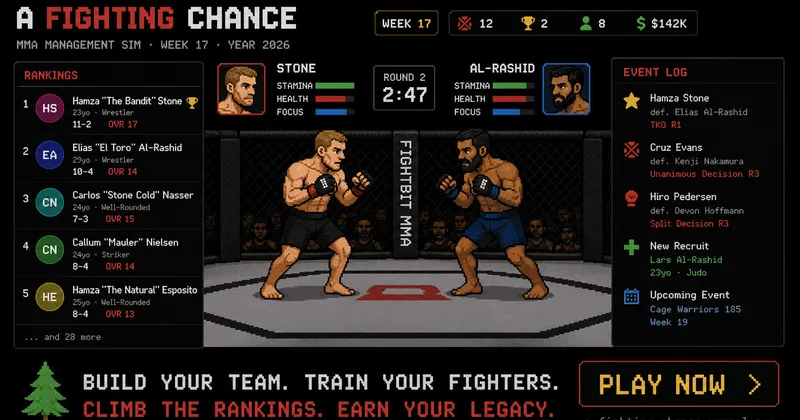 A Fighting Chance – gratis MMA-managementspill i nettleseren