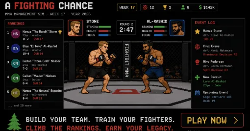 A Fighting Chance – gratis MMA-managementspill i nettleseren